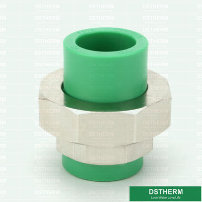Color verde roscado femenino de la unión de Ppr de los accesorios del tubo de Ppr
