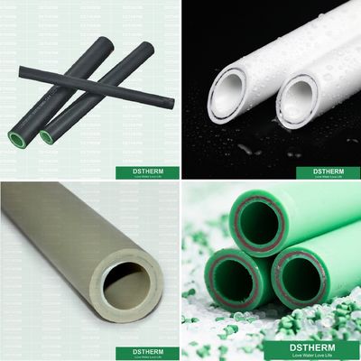Gray Color Plastic Composite Ppr instala tubos el tubo compuesto de aluminio de 110m m Ppr para el sistema de calefacción