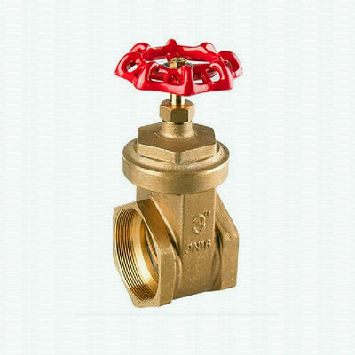La manija roja del arrabio de 3 pulgadas modificó 200 la válvula de puerta para requisitos particulares de cobre amarillo del estilo grande del EXTRANJERO BSPT NPT