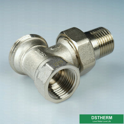 Tipo más pesado modificado para requisitos particulares válvula hembra-varón del radiador de Grey Classic Heating Brass Thermostatic de la unión de la unión