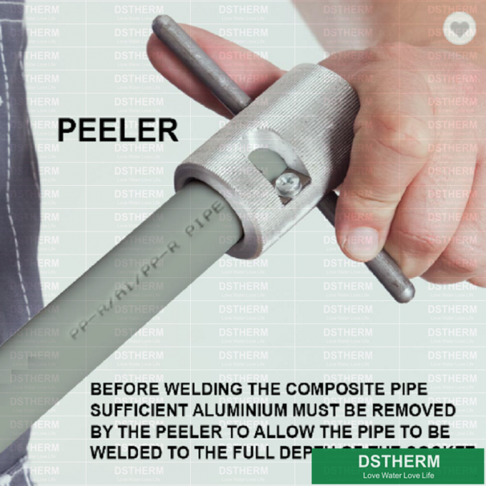 Ppr perforó el tubo frustrado de aluminio 3 del tubo de Ppr de la longitud de aluminio compuesta de aluminio del tubo PN16 PN20 los 4m