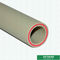 Resistencia reforzada fibra de vidrio compuesta de la temperatura alta del tubo PN25 de PPR