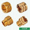 Los partes movibles de cobre amarillo femeninos del color de cobre amarillo para las colocaciones de Ppr modificaron diseños para requisitos particulares