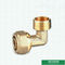 Colocaciones de cobre amarillo roscadas iguales ISO9001 de Pex del codo de CW617N DZR