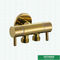 Diseño popular de ángulo de los accesorios PN25 CW617N del sitio de ducha del color oro de cobre amarillo de la válvula