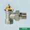 Válvula termostática masculina tradicional de equilibrio modificada para requisitos particulares del radiador de la seguridad del peso más pesado de cobre amarillo del color