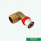 Colocaciones de cobre amarillo roscadas varón modificadas para requisitos particulares de la unión de la prensa de la compresión del codo para el tubo de aluminio de Pex Pex