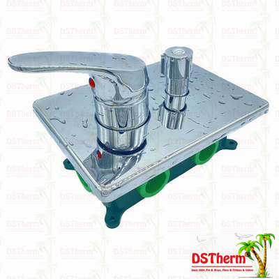 Cuatro válvula de ducha cuadrada del mezclador del panel PPR de las maneras para las mercancías sanitarias