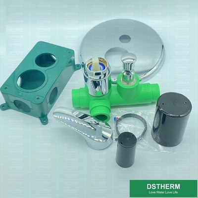 Válvula de ducha plástica del mezclador de la válvula de parada de Electrofusion PPR con la cubierta de la protección