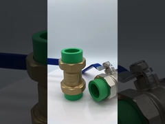 Tipo más pesado de latón de la válvula de bola de unión doble de 110 mm sin reducción de paso