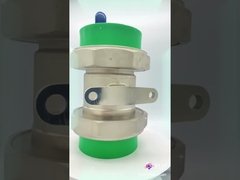 vávula de bola PN25 de la unión del doble de 90m m PPR resistente a la corrosión