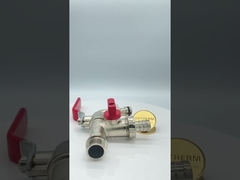 Grifo exterior de latón cromado con mango de acero