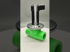 Válvula de bola de PPR de plástico y cobre de lujo resistente a la corrosión