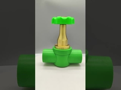 Válvula de bola de PPR de plástico y cobre de lujo resistente a la corrosión