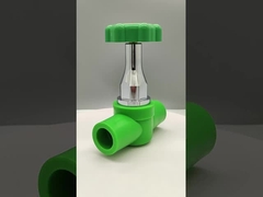 Válvula de bola de PPR de plástico y cobre de lujo resistente a la corrosión