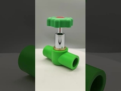 Válvula de bola de PPR de plástico y cobre de lujo resistente a la corrosión