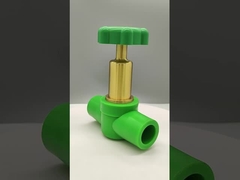 Válvula de bola de PPR de plástico y cobre de lujo resistente a la corrosión