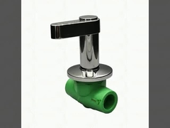 Válvula de bola de PPR de plástico y cobre de lujo resistente a la corrosión