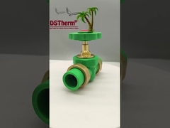 PPR de tres dimensiones doble Unión de válvula de bolas de la instalación expuesta tamaño personalizado