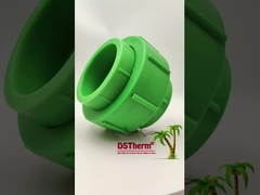 Ppr Unión de plástico verde para el sistema de tuberías