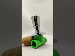 Válvula de cierre cromada PPR con manija antideslizante para tuberías de 20-40 mm, tamaño personalizable