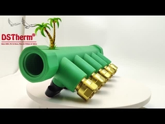 Colectores de latón PPR rojos de 5 vías con logotipo y color personalizados de 20 mm