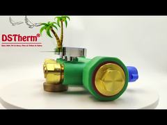 Manifolds PPR con válvula de bola de agua caliente y fría azul 3 formas Manifolds Logotipo personalizado y color 25mm