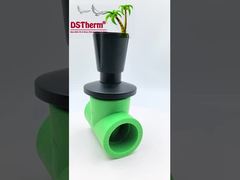 Ppr Válvula de parada con chapa negra Válvula de latón núcleo electroforético revestimiento negro Tamaño personalizado