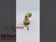 Codo roscado hembra Pex Accesorios de latón Color latón Logotipo personalizado Accesorios roscados Peso medio