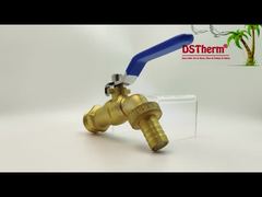 Grifo de agua con grifo con mango de hierro azul clásico resistente chapado en oro