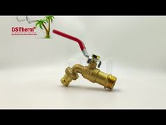 Vea por qué elegir grifos con mango de hierro rojo clásico resistente chapado en oro grifo con boquilla de grifo de 1/2"