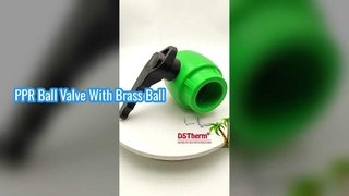 Mango agitador de bola de latón duradero de válvula de bola PPR