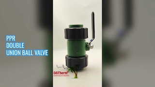 Válvula de bola de doble unión PPR de fácil instalación