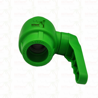 Válvula de bola de plástico PPR con mango de agitación y mango de bola de latón ergonómico de agitación 20-63mm