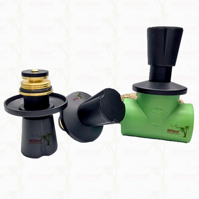 Ppr Válvula de parada con chapa negra Válvula de latón núcleo electroforético revestimiento negro Tamaño personalizado