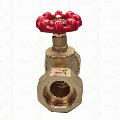 Válvula de puerta de la Unión de latón con mango de hierro fundido rojo de alto flujo 1/2 "-4" Tamaño personalizado
