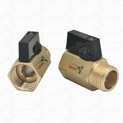 Válvula de bola de latón para sistemas de plomería de 1/2''resistencia a la corrosión