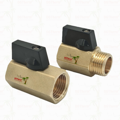 Válvula de bola de latón para sistemas de plomería de 1/2''resistencia a la corrosión