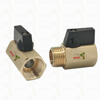Válvula de bola de latón para sistemas de plomería de 1/2''resistencia a la corrosión