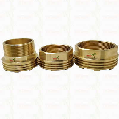 Insertores roscados de latón femenino y masculino CW617N para válvulas con mayor conductividad térmica y resistencia a la corrosión