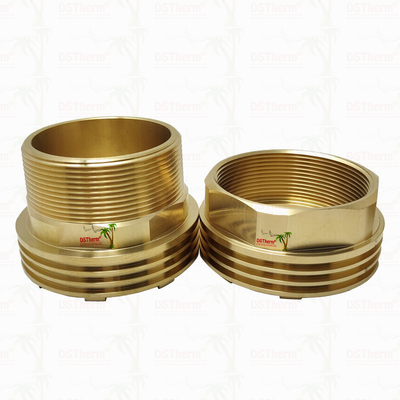 Insertores roscados de latón femenino y masculino CW617N para válvulas con mayor conductividad térmica y resistencia a la corrosión