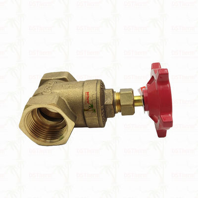 Válvula de compuerta de unión de latón con manija roja 1/2"-2" Tamaño personalizado Anticorrosión