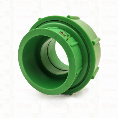 Ppr Unión de plástico verde para el sistema de tuberías