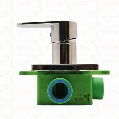 Válvula de ducha de mezclador de 3 vías PPR cromada 20 mm 25 mm