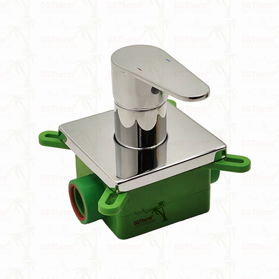 Válvula de ducha de mezclador de 3 vías PPR cromada 20 mm 25 mm
