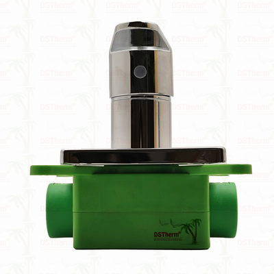 Válvula de ducha de mezclador de 3 vías PPR cromada 20 mm 25 mm