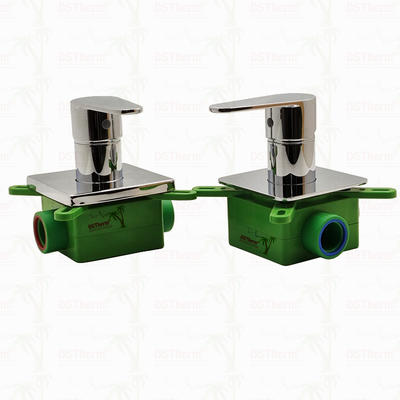 Válvula de ducha de mezclador de 3 vías PPR cromada 20 mm 25 mm