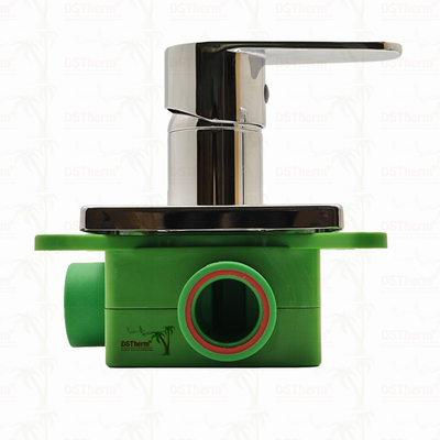 Válvula de ducha de mezclador de 3 vías PPR cromada 20 mm 25 mm