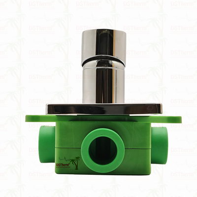 Válvula de ducha de mezclador de 3 vías PPR cromada 20 mm 25 mm