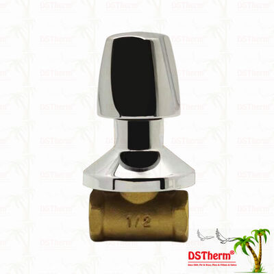 Válvula de cierre de latón cromado, válvula global, estilo sudamericano A 1/2"-1"